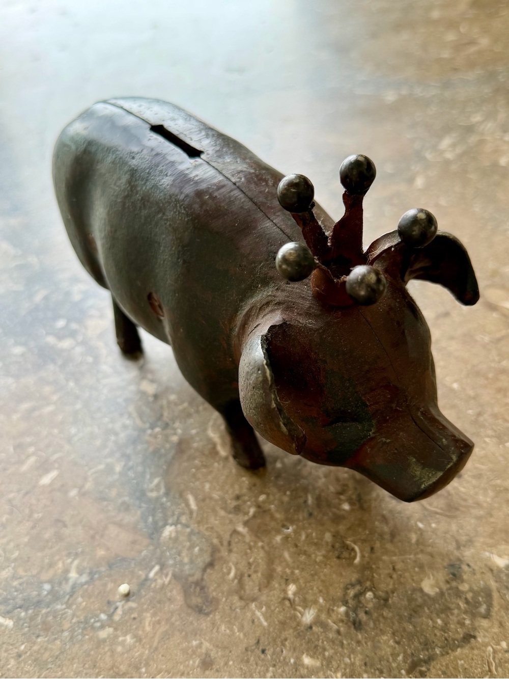 VERY RARE Jan Barboglio Crowned Pig Bank